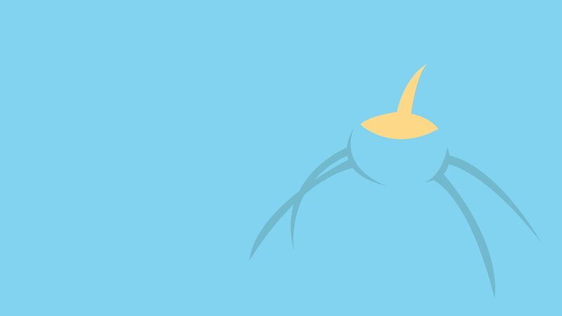 abstract blue background with yellow shape