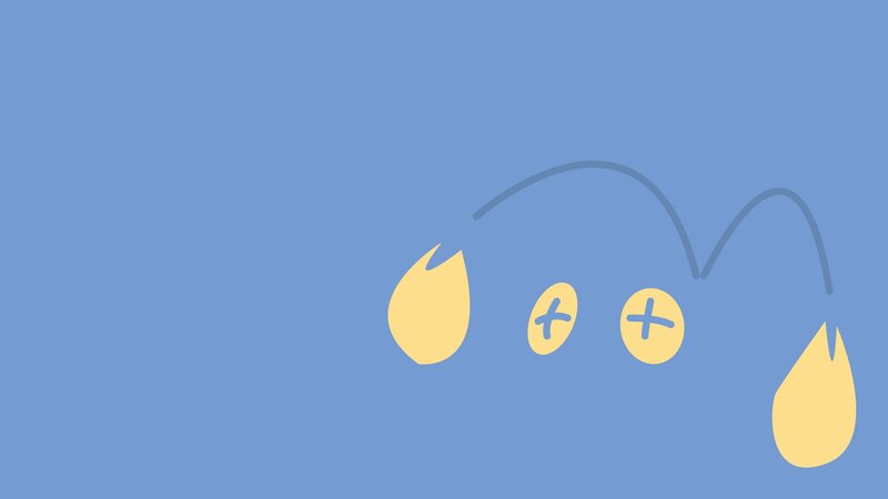 abstract blue background with yellow shapes