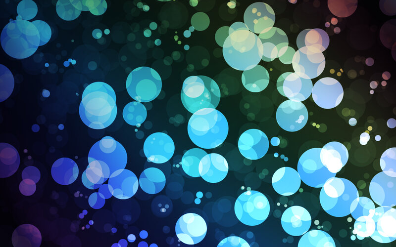 Abstract Blue Bokeh Circles — Calm