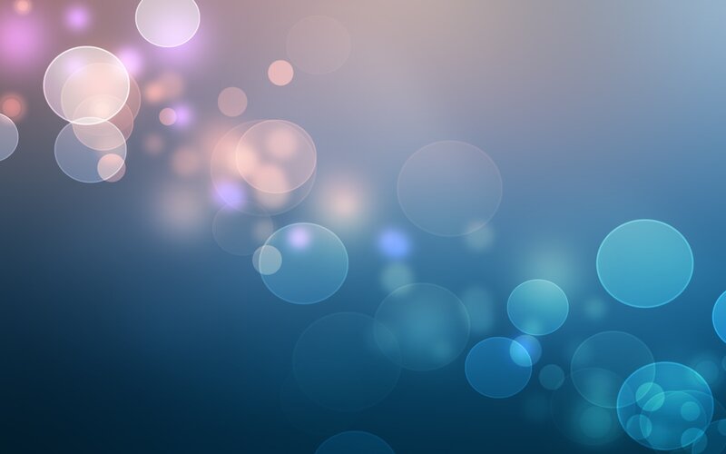 Abstract Blue Bokeh Circles — Serene