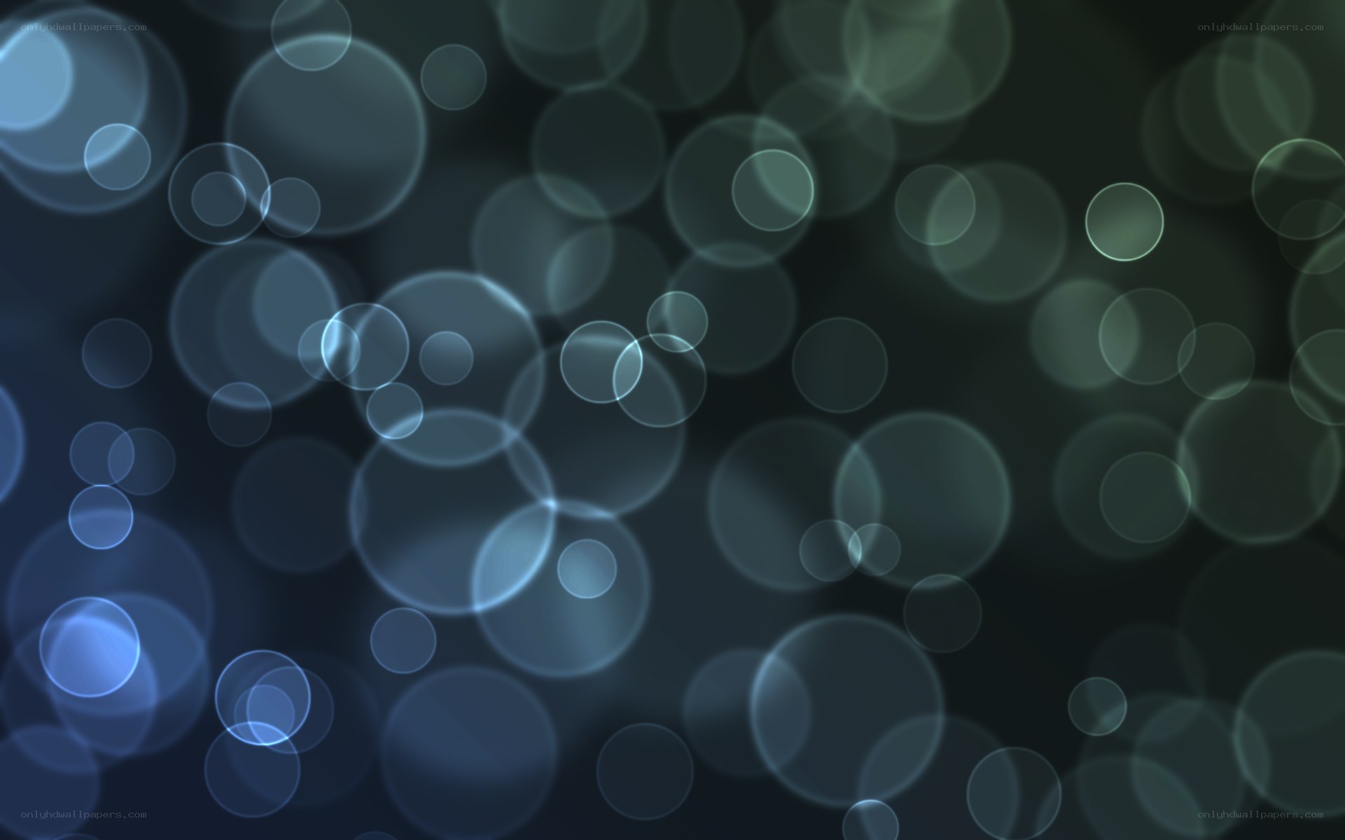 abstract blue bokeh circles