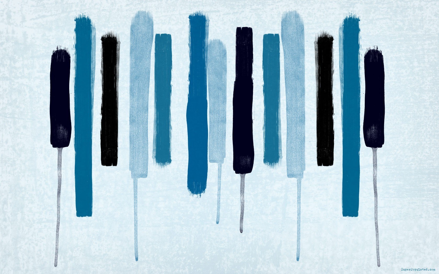 abstract blue brush strokes