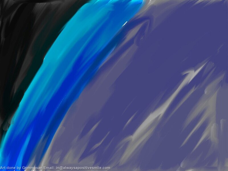Abstract Blue Brushstrokes — Dynamic