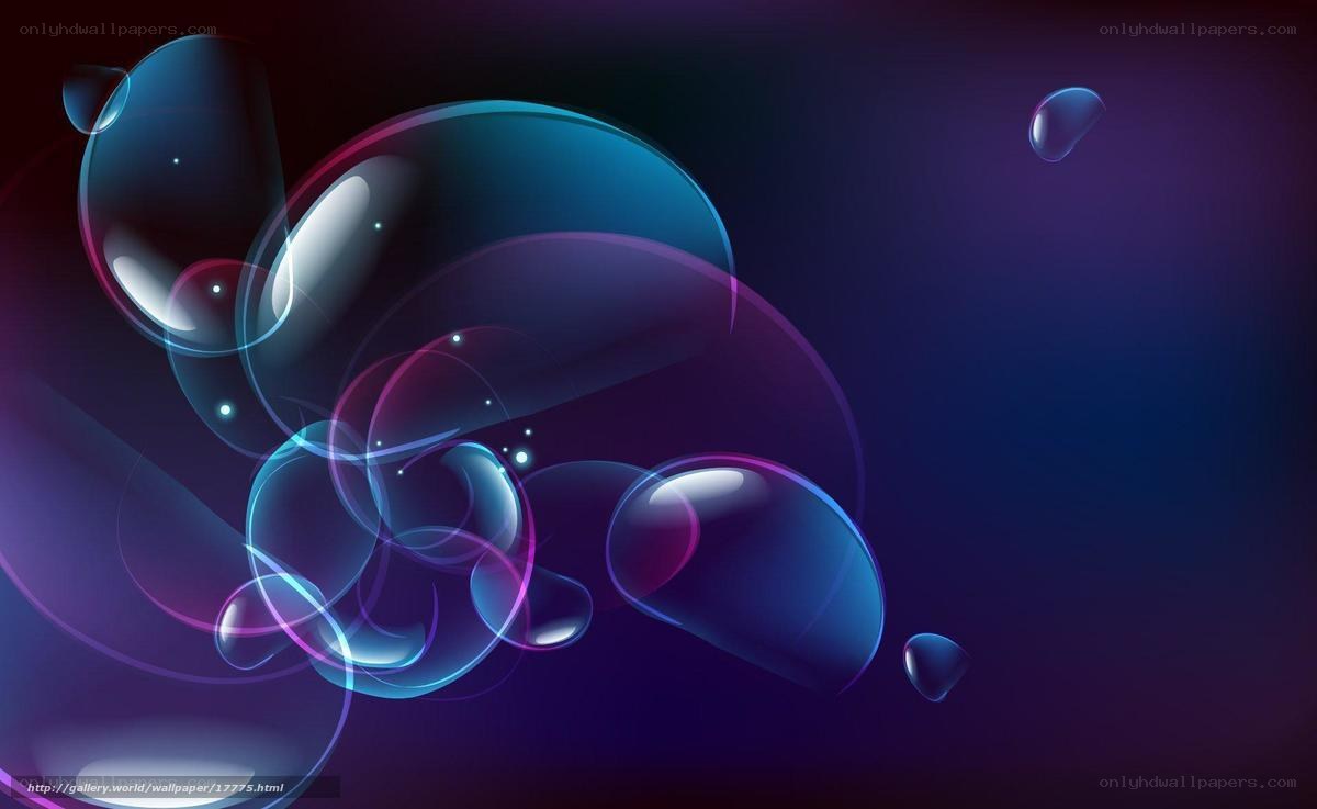 Abstract blue bubbles background