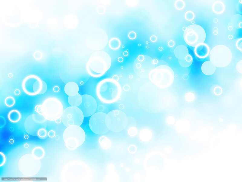 Abstract Blue Bubbles