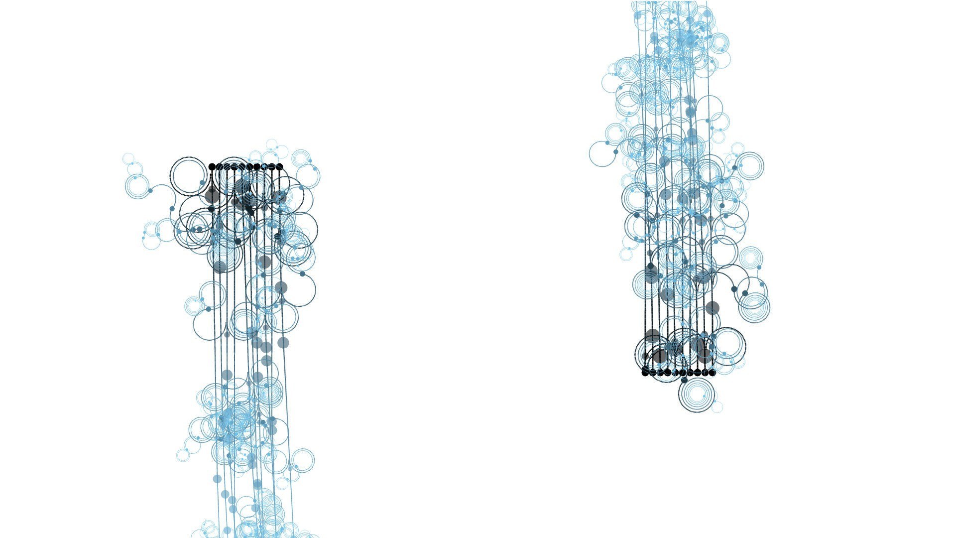 abstract blue circle art