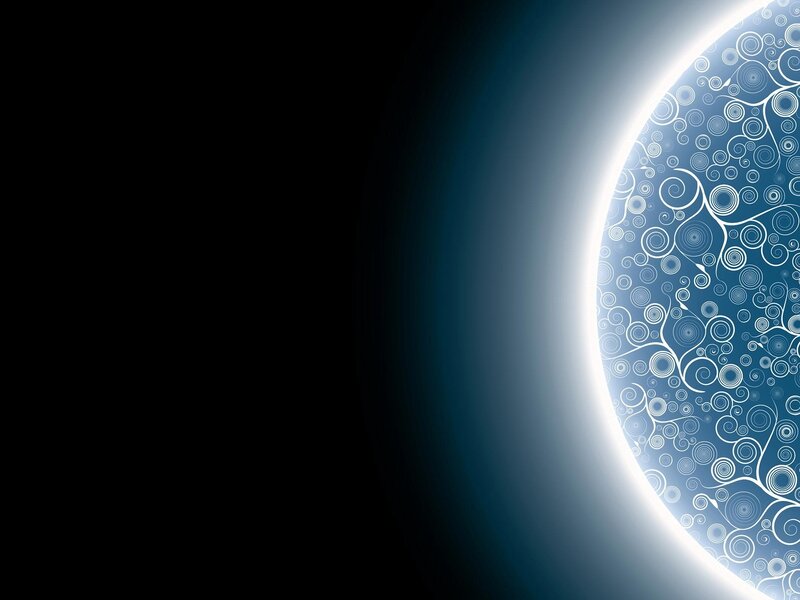 abstract blue circle design