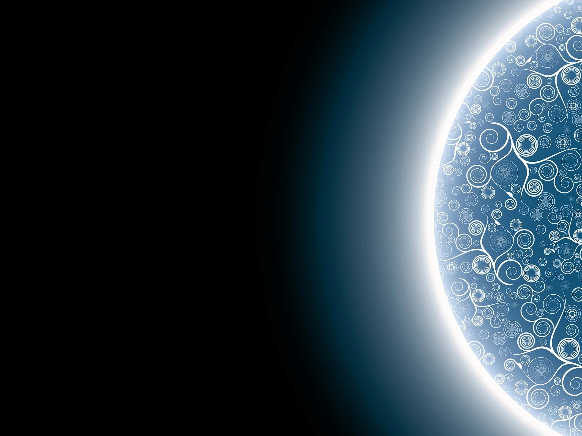 abstract blue circle design