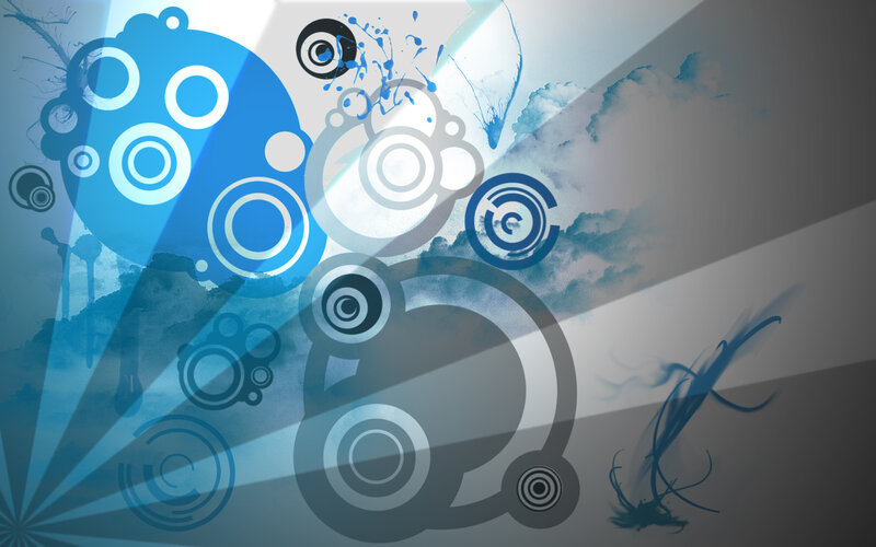 Abstract Blue Circle Design — Dynamic