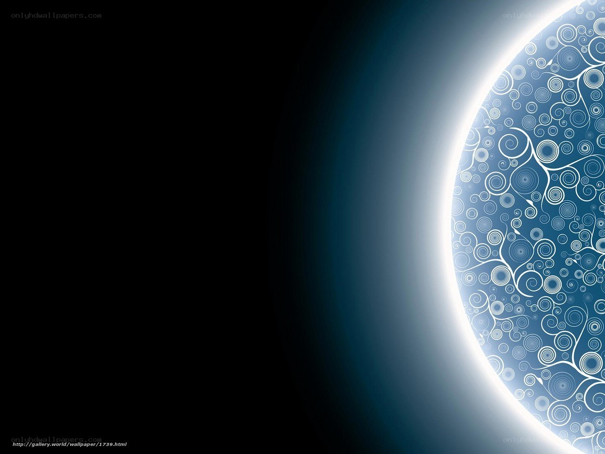 abstract blue circle design