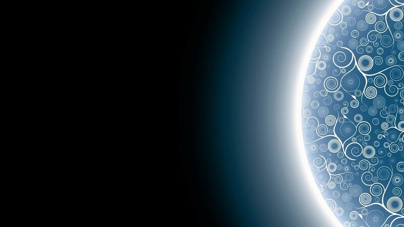 Abstract Blue Circle