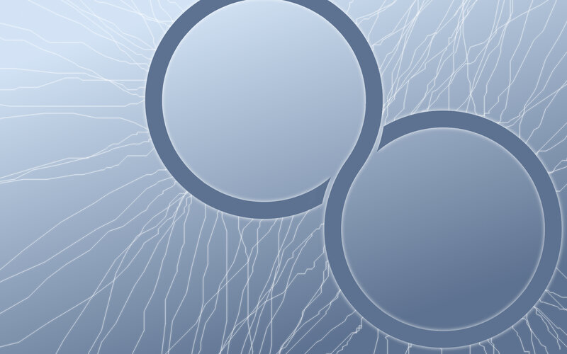 abstract blue circles background