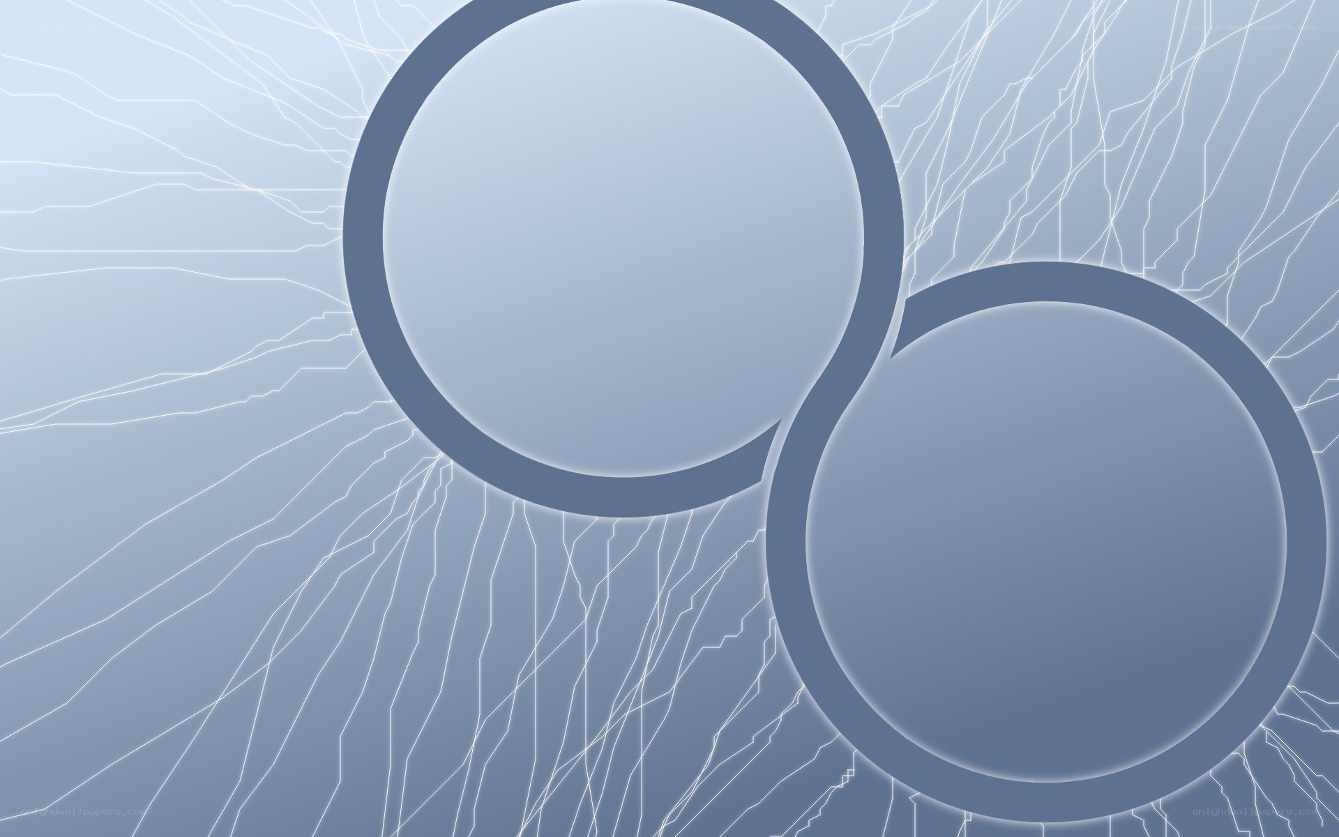 abstract blue circles background