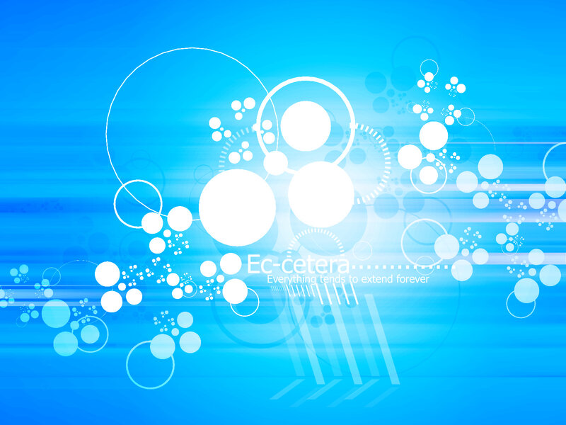 Abstract Blue Circles — Calm, Vector Art