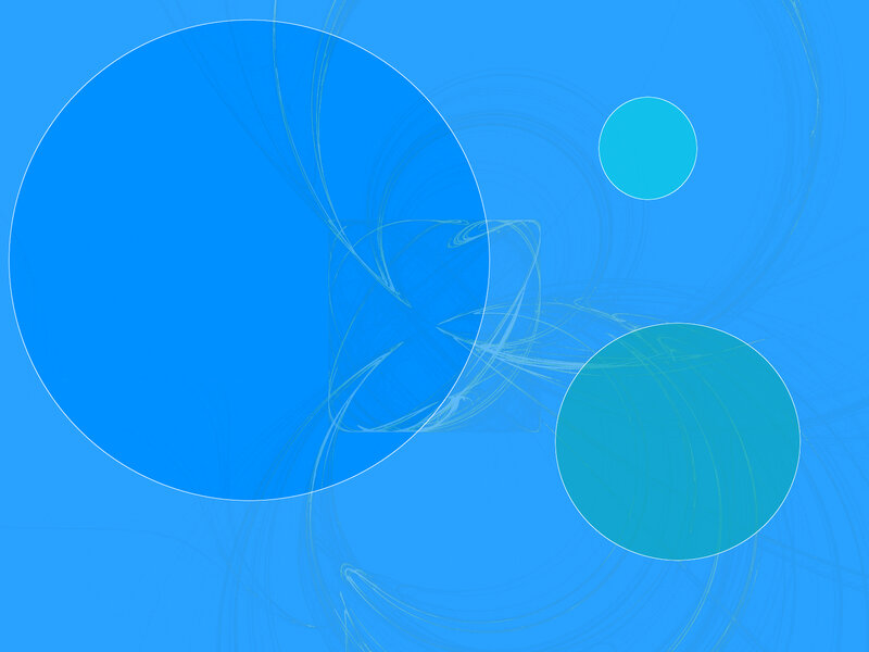 abstract blue circles