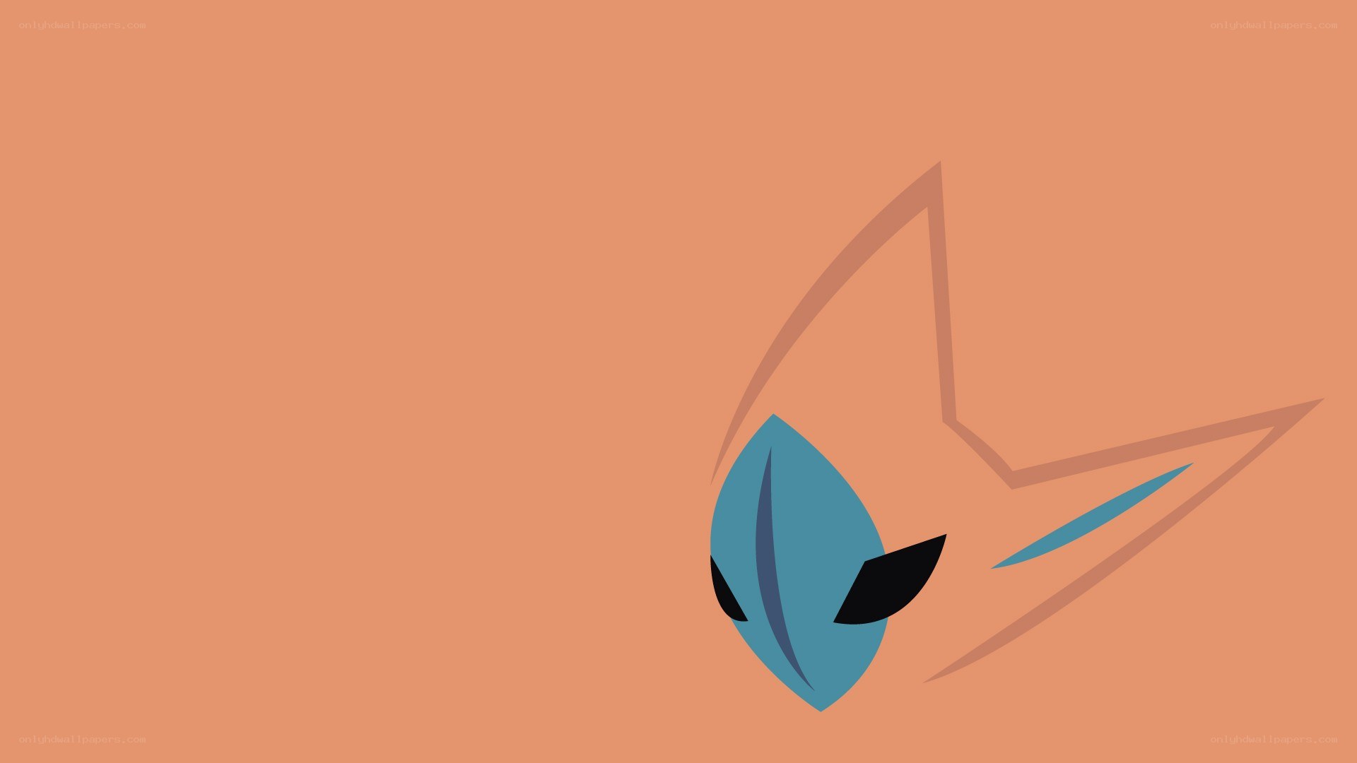 abstract blue creature design