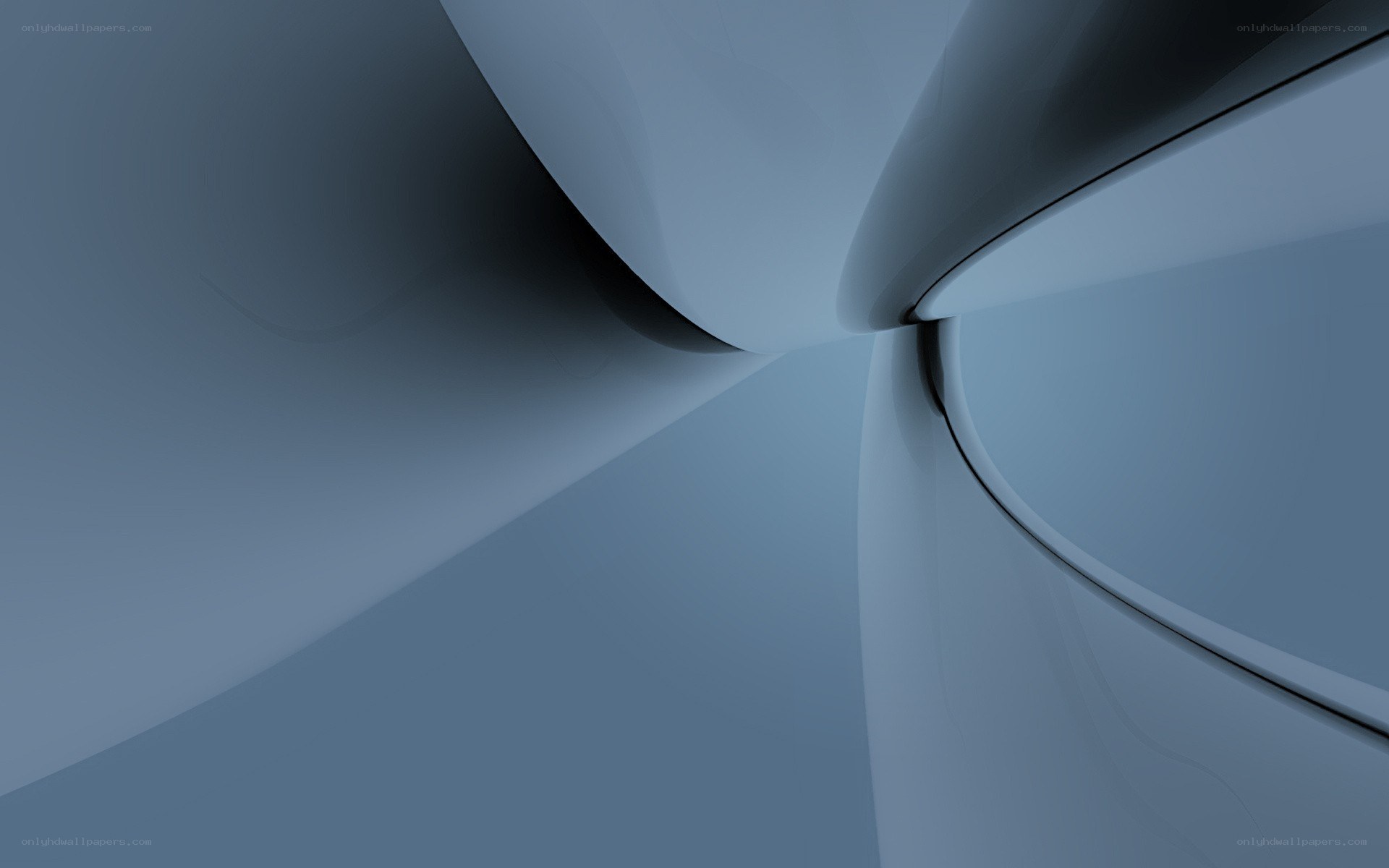 abstract blue curves