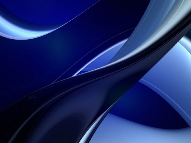 Abstract blue curves