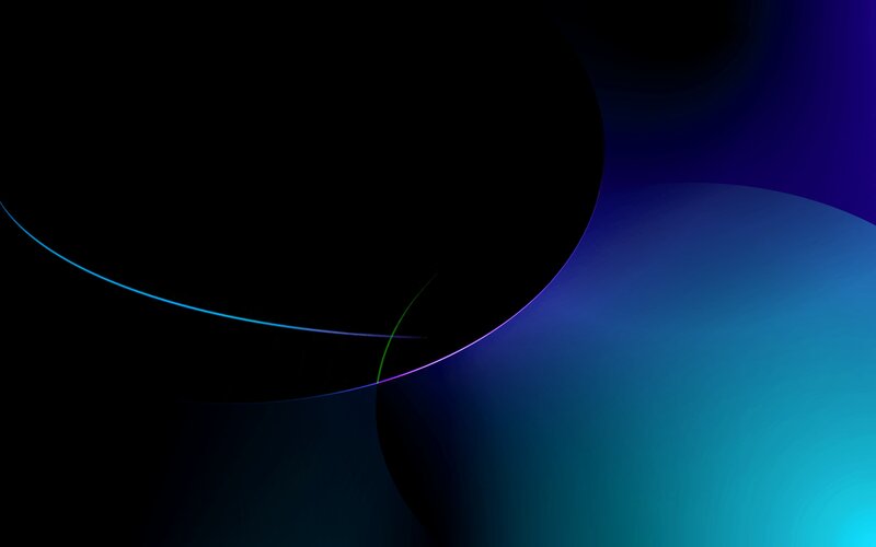 Abstract Blue Curves — Calm, Lines