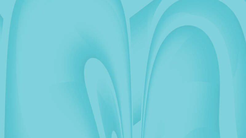 Abstract Blue Curves — Cyan