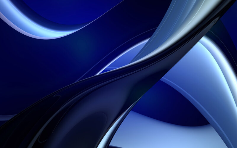 Abstract Blue Curves — Dynamic