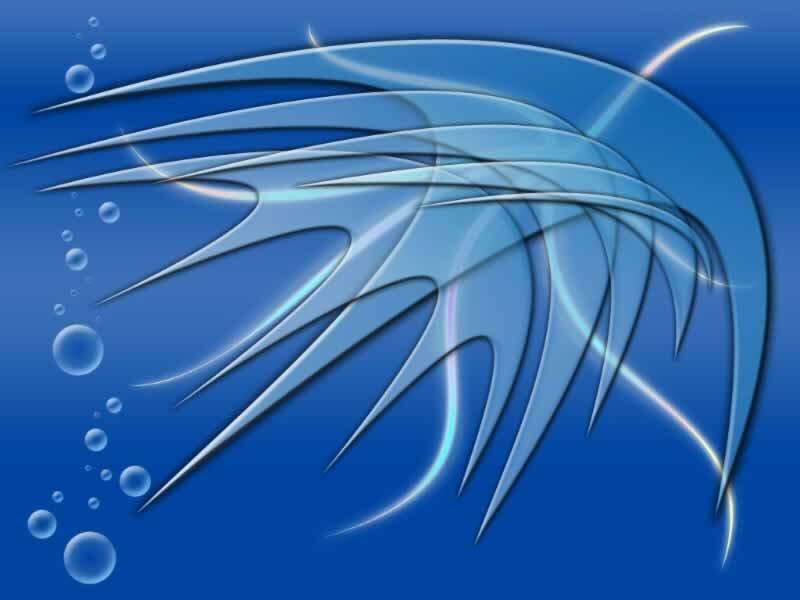 Abstract Blue Design — Serene