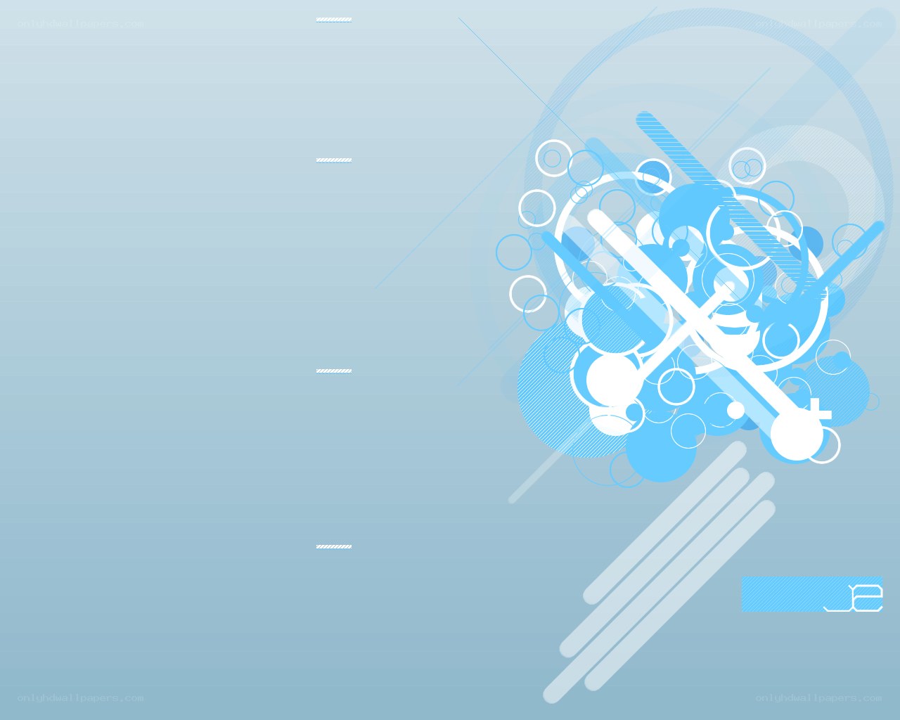 abstract blue design with clock