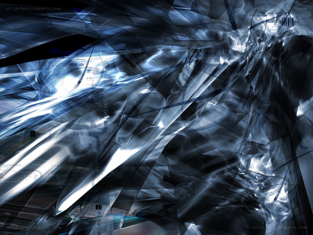 Abstract blue digital art