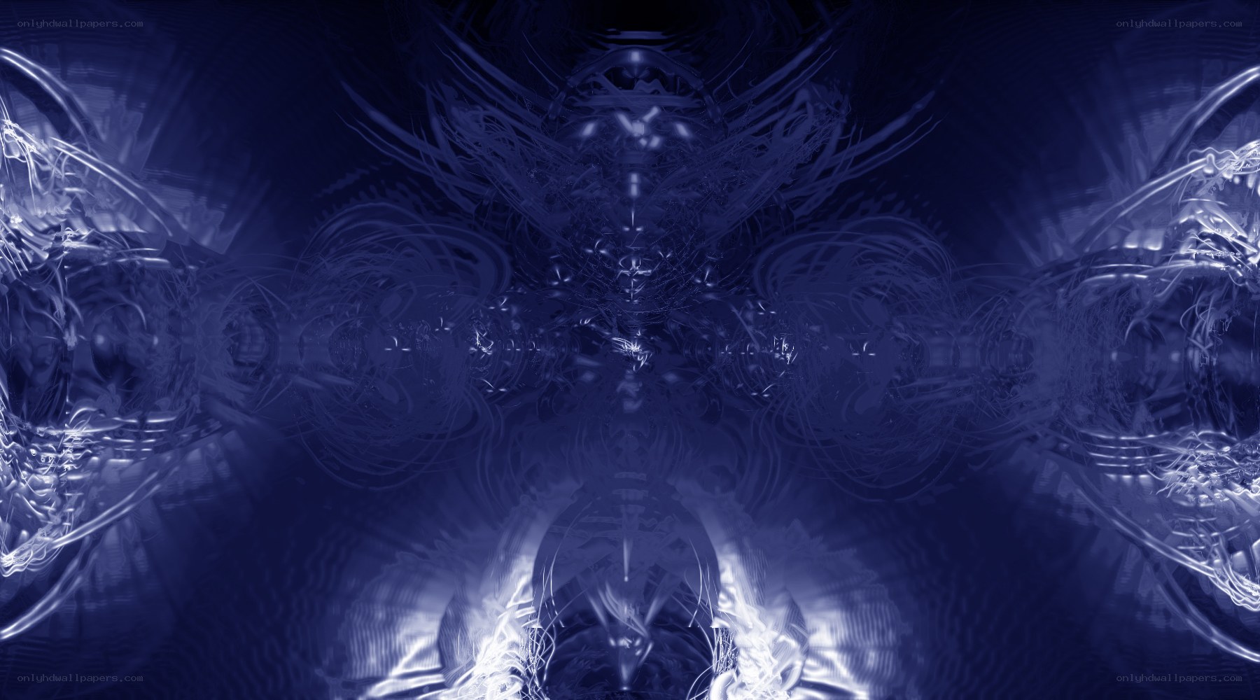 Abstract blue digital art