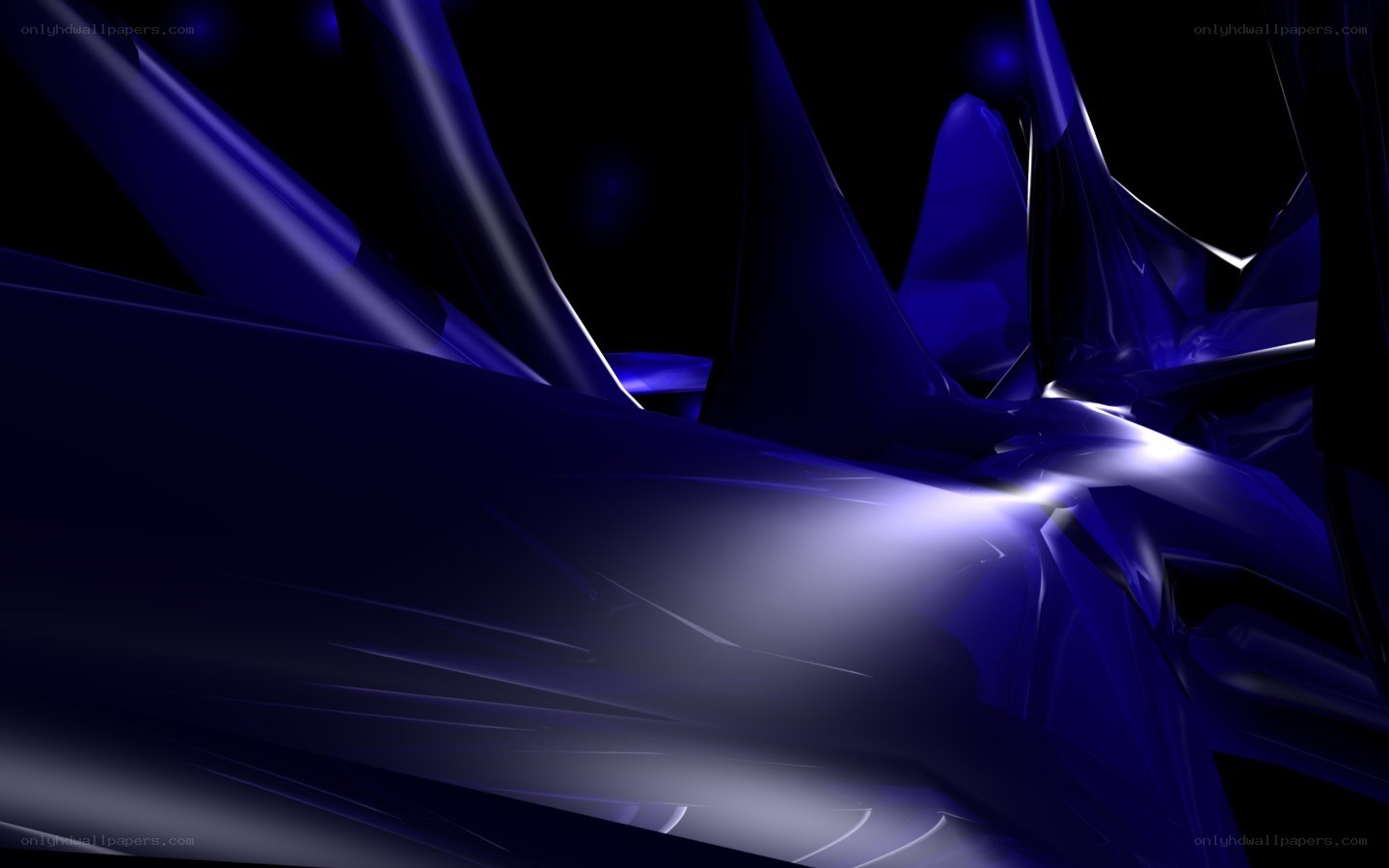 Abstract blue digital art