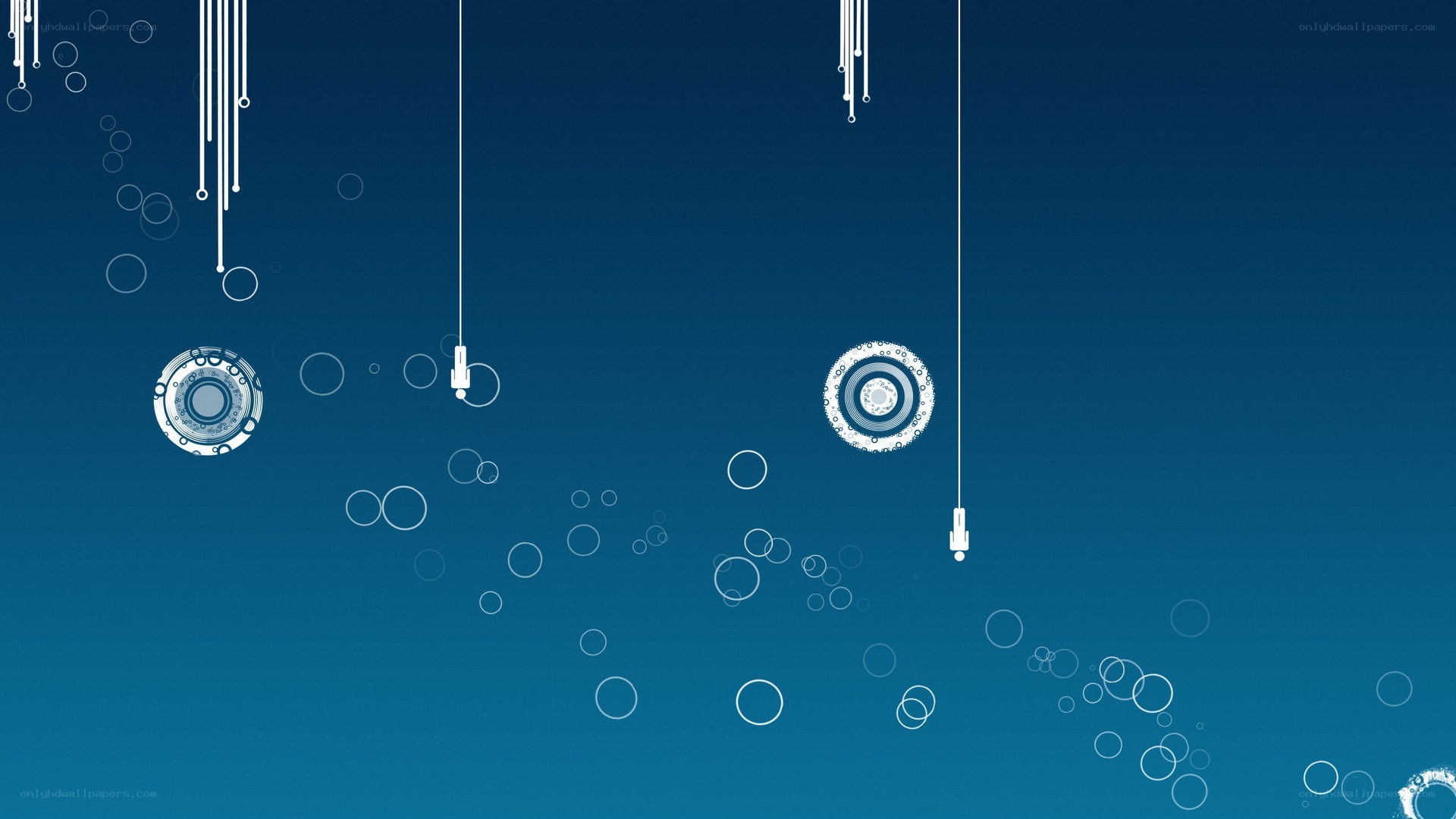 abstract blue digital art