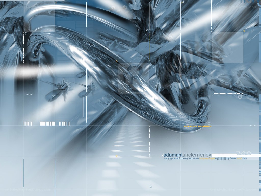 abstract blue digital art