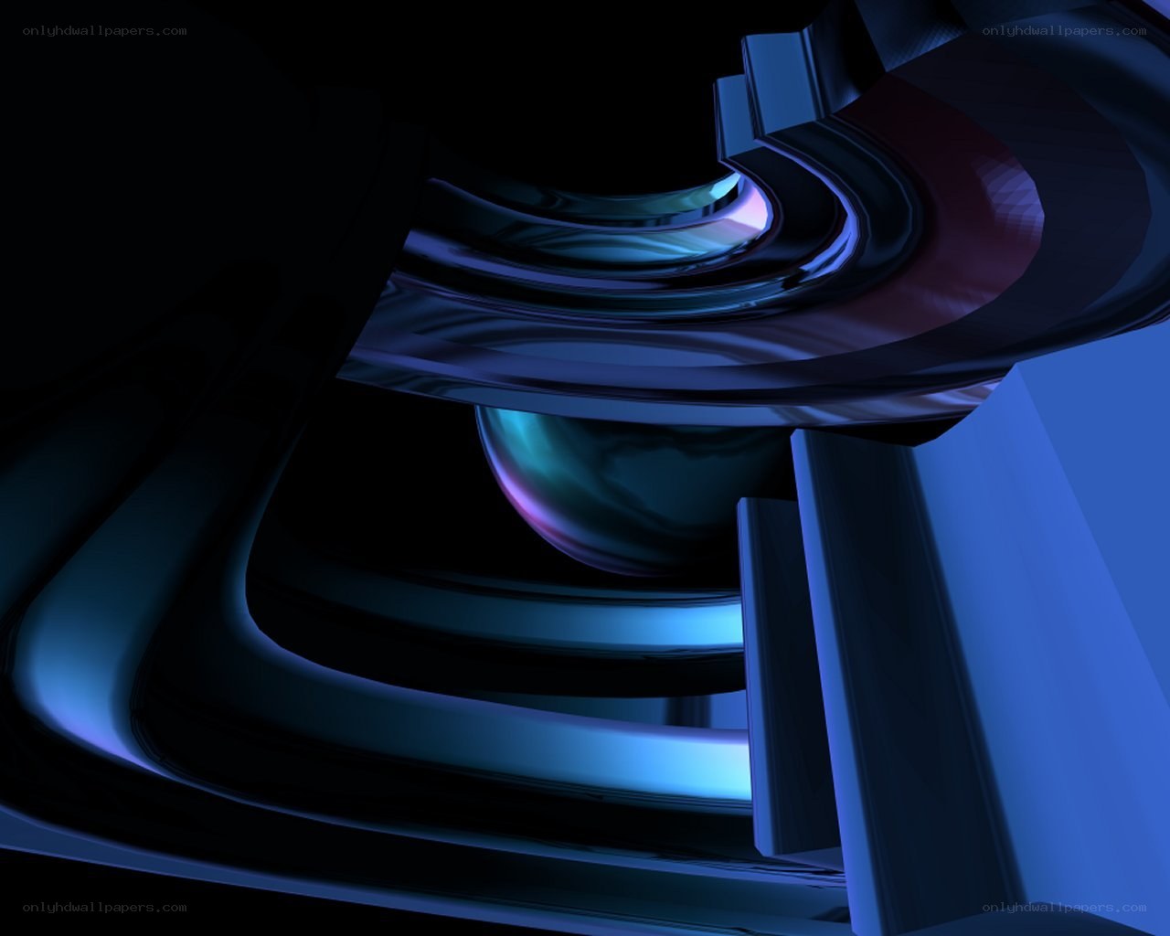 abstract blue digital art