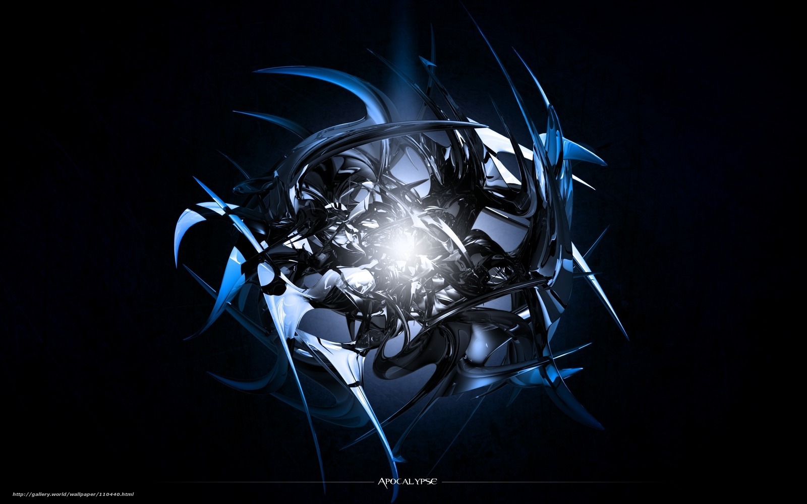 abstract blue digital art