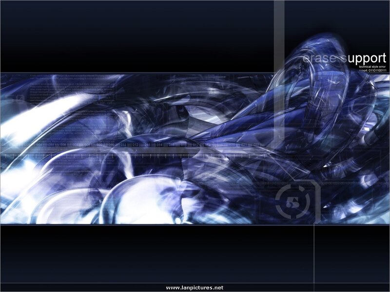 Abstract Blue Digital Design — Futuristic, Digital Art, Text