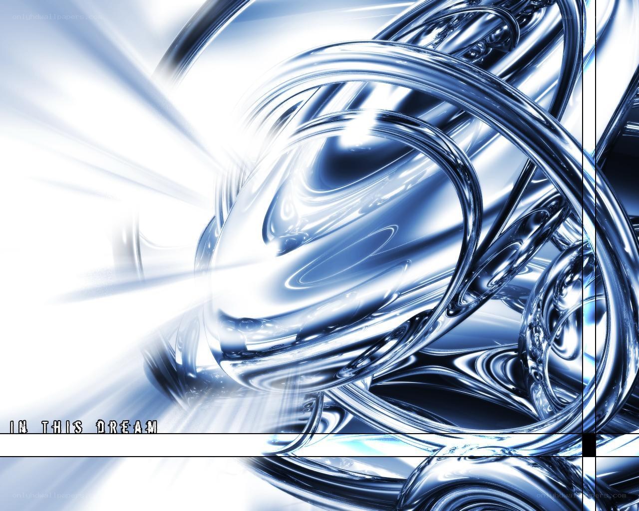 abstract blue dream swirl