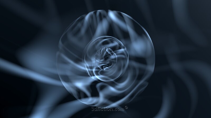 Abstract blue energy sphere