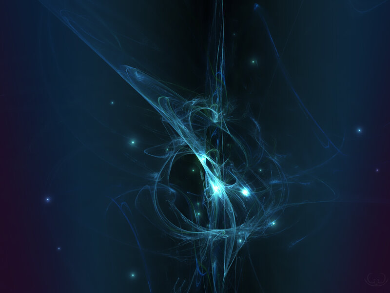 Abstract blue energy swirl