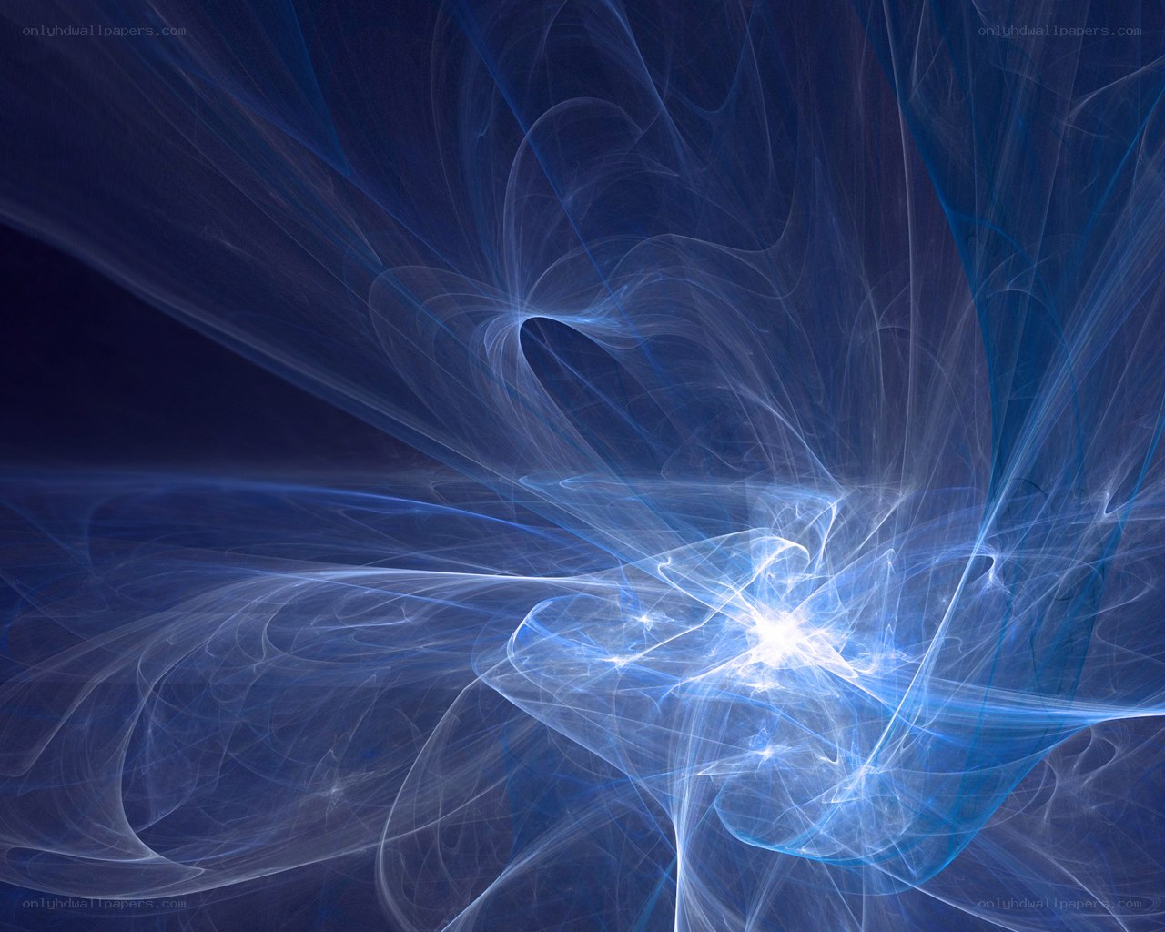 Abstract blue energy swirl