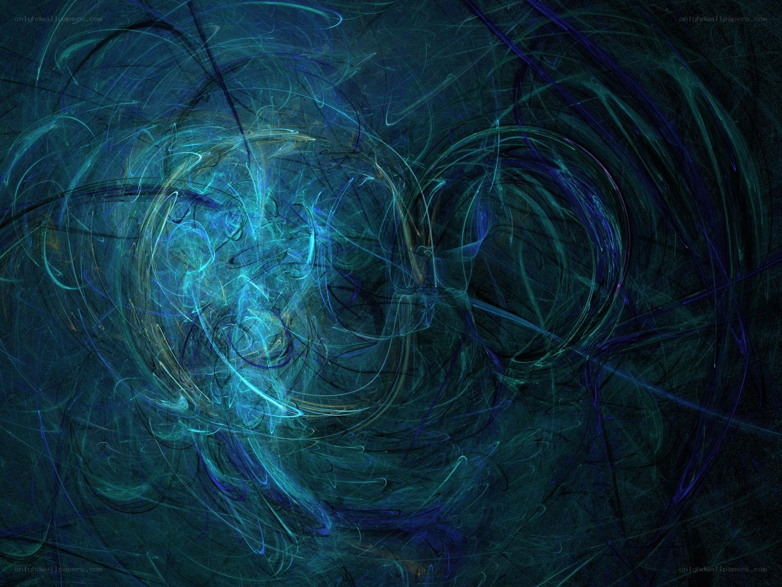 Abstract blue energy swirl