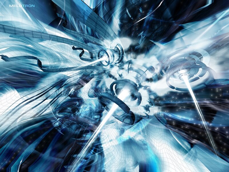 Abstract Blue Energy Vortex — Dynamic