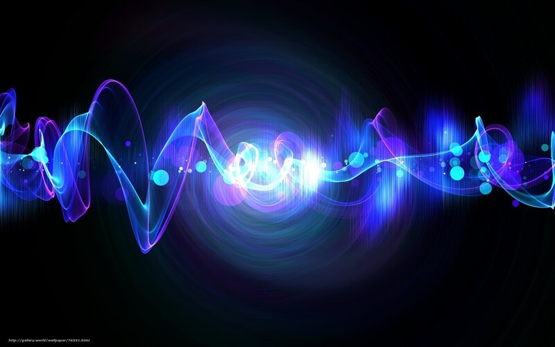 Abstract blue energy waves