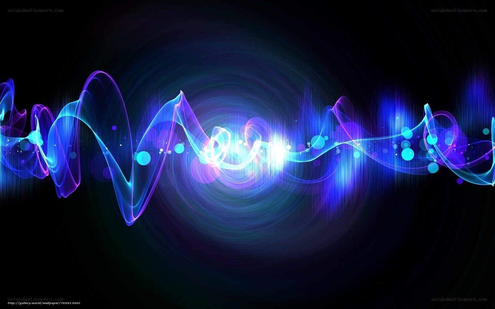 Abstract blue energy waves