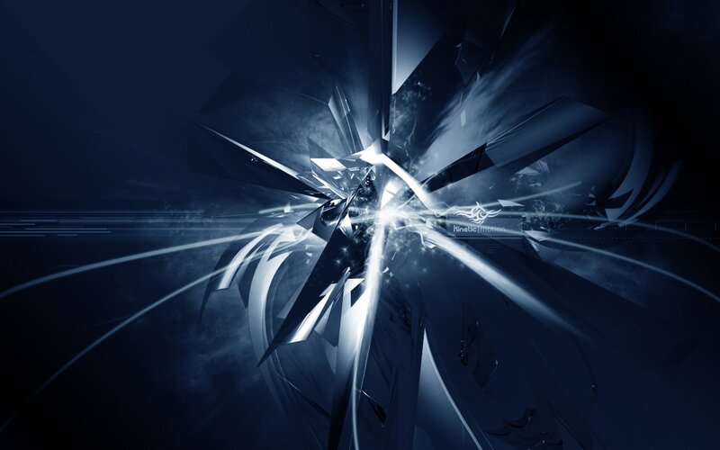 abstract blue explosion design