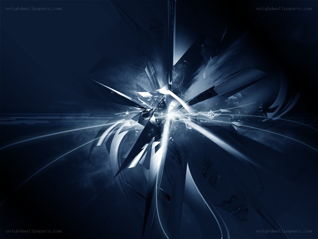 abstract blue explosion design