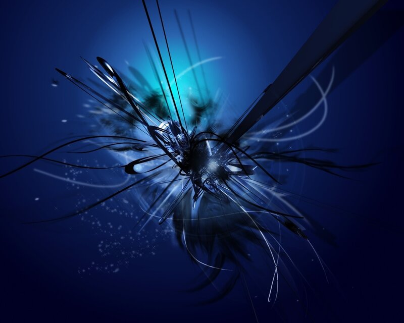 Abstract Blue Explosion — Dynamic