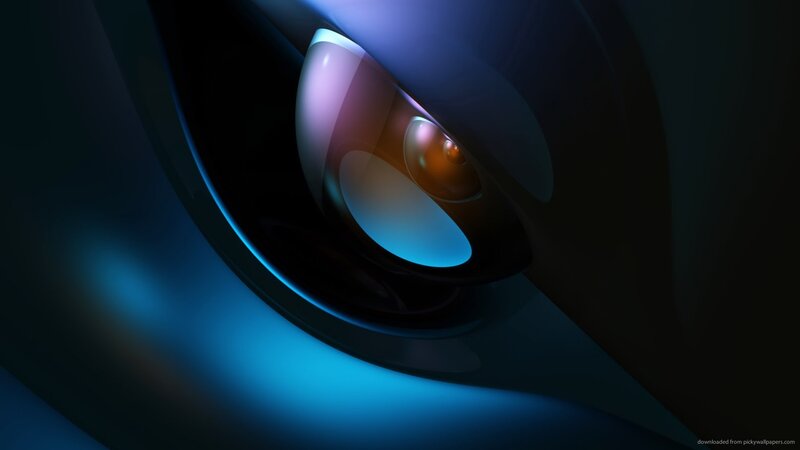 abstract blue eye design