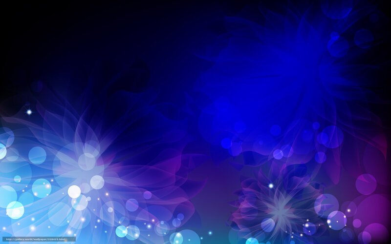 Abstract Blue Floral Pattern — Dreamy