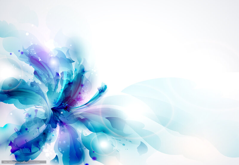 Abstract Blue Flower — Ethereal