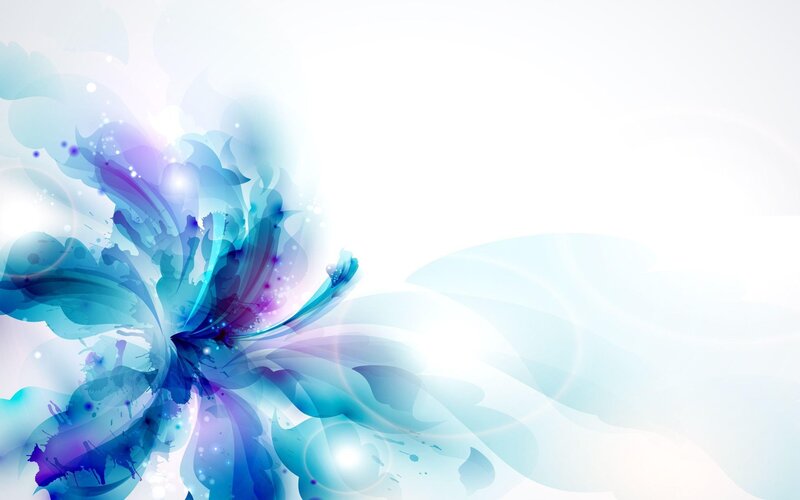 Abstract Blue Flower
